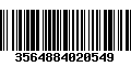 Código de Barras 3564884020549