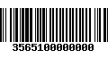 Código de Barras 3565100000000