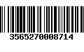 Código de Barras 3565270008714