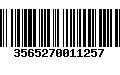 Código de Barras 3565270011257