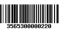 Código de Barras 3565300000220