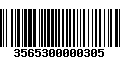 Código de Barras 3565300000305