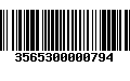 Código de Barras 3565300000794