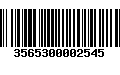 Código de Barras 3565300002545