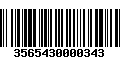 Código de Barras 3565430000343