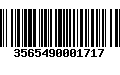 Código de Barras 3565490001717