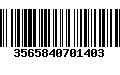 Código de Barras 3565840701403