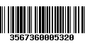 Código de Barras 3567360005320