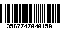 Código de Barras 3567747040159