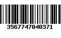 Código de Barras 3567747040371