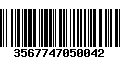 Código de Barras 3567747050042