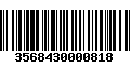 Código de Barras 3568430000818