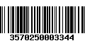 Código de Barras 3570250003344