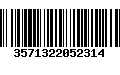 Código de Barras 3571322052314