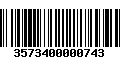 Código de Barras 3573400000743