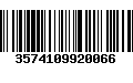 Código de Barras 3574109920066