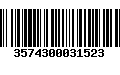 Código de Barras 3574300031523