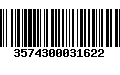 Código de Barras 3574300031622