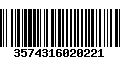 Código de Barras 3574316020221