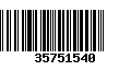 Código de Barras 35751540