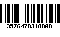 Código de Barras 3576470318008