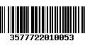 Código de Barras 3577722010053