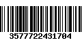 Código de Barras 3577722431704