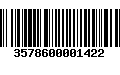 Código de Barras 3578600001422