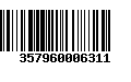 Código de Barras 357960006311