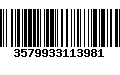 Código de Barras 3579933113981