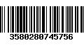 Código de Barras 3580280745756