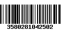 Código de Barras 3580281042502