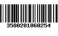 Código de Barras 3580281060254