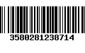 Código de Barras 3580281238714