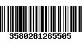 Código de Barras 3580281265505