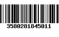 Código de Barras 3580281845011