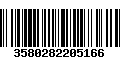 Código de Barras 3580282205166