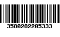 Código de Barras 3580282205333