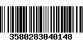 Código de Barras 3580283040148