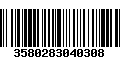 Código de Barras 3580283040308