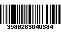 Código de Barras 3580283040384