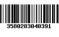 Código de Barras 3580283040391