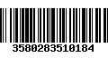 Código de Barras 3580283510184