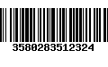 Código de Barras 3580283512324