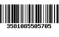 Código de Barras 3581085505705