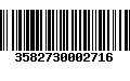 Código de Barras 3582730002716