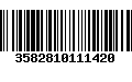 Código de Barras 3582810111420