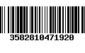 Código de Barras 3582810471920