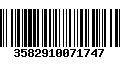 Código de Barras 3582910071747