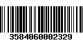 Código de Barras 3584060002329